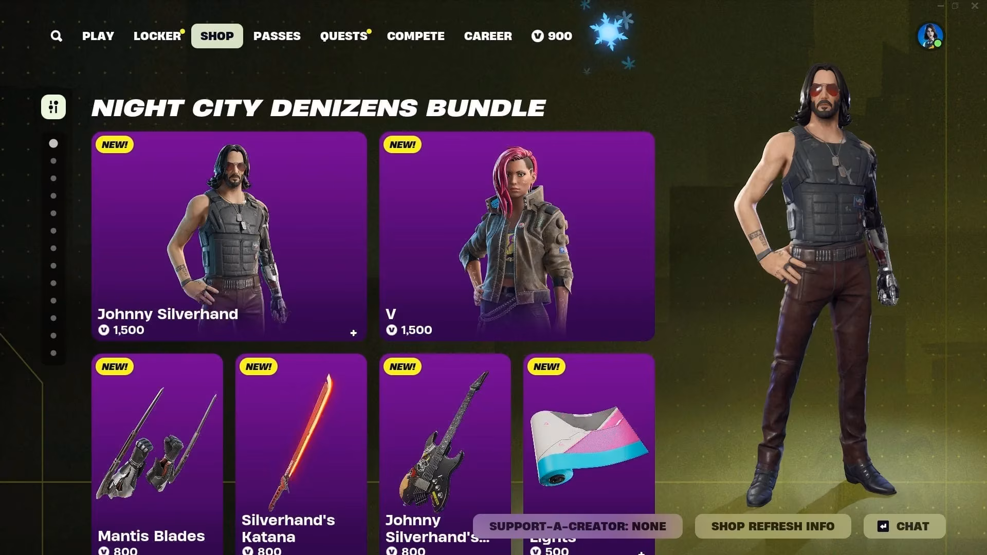 fortnite-cyberpunk-2077-crossover-unlock-johnny-silverhand-v-skins-in-chapter-6-season-1-image-2